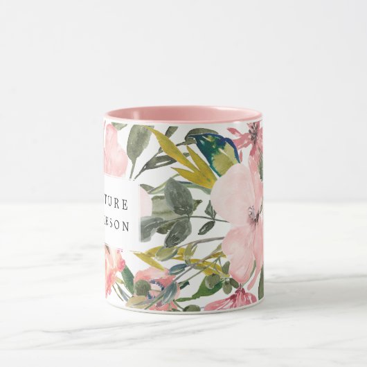 Rustic Floral Future Mrs Coffee Mok (Midden)