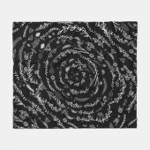 Rustic Floral Garland Folk Art Pattern Fleece (Voorkant (Horizontaal))