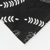 Rustic Floral Garland Folk Art Pattern Fleece (Hoek)