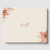 Rustic Floral herfst bruiloft Gastenboek (Achterkant)