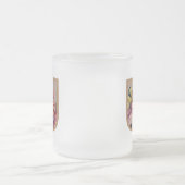 Rustic Floral Initiaal Letter U Monogram Matglas Koffiemok (Center)