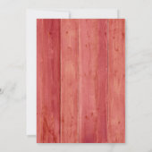 Rustic Floral Kaart (Achterkant)