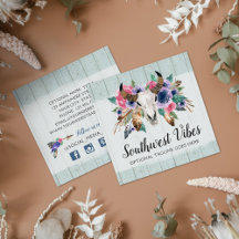 Rustic Floral Koe Skull Boho Chic Social Network