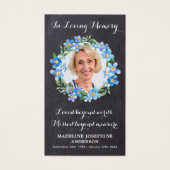 Rustic Floral Memorial Prayer Kaart Funeral Foto (Voorkant)