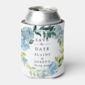 Rustic Floral met veel papier, sla de datum waarop Blikjeskoeler (Blikje Voorkant)