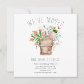 Rustic Floral Moving Announcement Aankondiging (Voorkant)