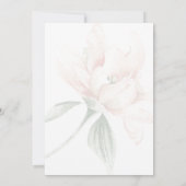 Rustic Floral Neutral Elegant Wedding Kaart (Achterkant)