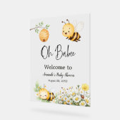 Rustic Floral Oh Babee Honey Bee Baby Shower (Angle)