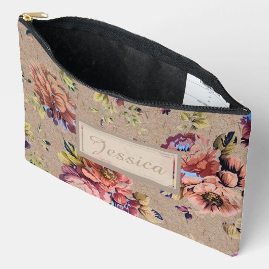  Rustic Floral op maat Etui (Open)