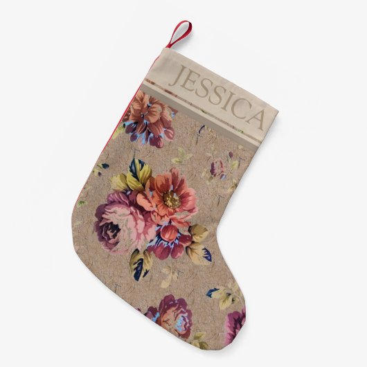  Rustic Floral op maat Kleine Kerstsok (Voorkant (Hangend))