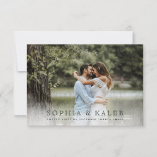 Rustic Floral RSVP Kaartje