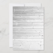 Rustic Floral Spring Wedding Kaart (Achterkant)