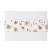 Rustic Floral Uitnodigingen Wikkel (Achterkant Voorbeeld)