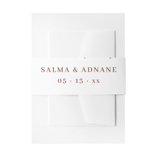 Rustic Floral Wedding Enclosure Card – Earthy Eleg Uitnodigingen Wikkel (Voorkant Voorbeeld)