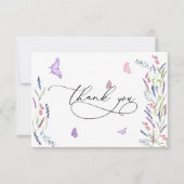 Rustic Floral Wedding Hartelijk dank Bedankkaart (Voorkant)