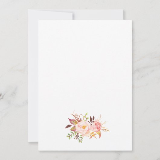 Rustic Floral Wedding Invitation-02update Kaart (Achterkant)