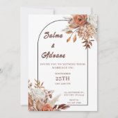 Rustic Floral Wedding Invitation – Earthy Elegance (Devant)