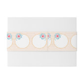 Rustic Floral Wedding Uitnodigingen Wikkel (Achterkant Voorbeeld)