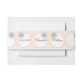 Rustic Floral Wedding Uitnodigingen Wikkel