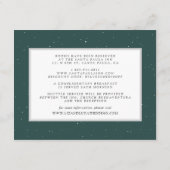 Rustic Floral Winter Wedding Guest Details Informatiekaartje (Achterkant)