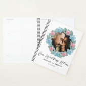 Rustic Floral Wreath & Calligraphy Wedding Planner (Display)
