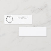 Rustic Floral Wreath Earring Price Label (Voorkant / Achterkant)