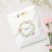 Rustic Floral Wreath Wedding Bedankzakje (Gezegeld)