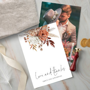 Rustic Florals Photo Love Bedankt Wedding