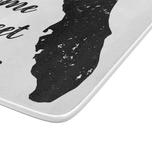 Rustic Florida state panhandle map logo Snijplank (Hoek)