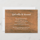 Rustic Flower Country Wedding Save the Date (Achterkant)