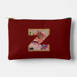Rustic Flower Initiaal Z Burgundy Etui