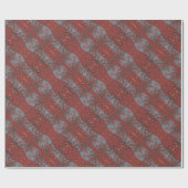 Rustic Flowers, Abstract Floral Pattern Terracotta Cadeaupapier (Vlak)