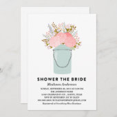 RUSTIC FLOWERS | BRIDAL SHOWER INVITATION KAART (Voorkant / Achterkant)