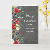 Rustic Flowers Godson & Family Vrolijk Kerstfeest Kaart (Gele Bloem)