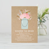 RUSTIC FLOWERS | INVITATION DE DOUCHE BRIDALE (Debout devant)