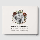 Rustic foliage and antler wedding gastenboek (Achterkant)