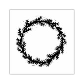 Rustic Folk Art Evergreen - model voor grote afdru Rubberstempel (Afrduk)