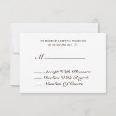 Rustic Folk Art geïnspireerd harthuwelijk RSVP (Achterkant)