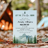 Rustic Forest Adventure Baby shower Invitation