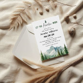 Rustic Forest Adventure Baby shower Invitation