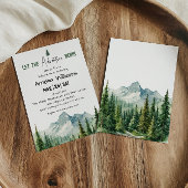 Rustic Forest Adventure Baby shower Invitation Kaart