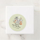 Rustic Forest Animals Greenery Dank u Bedankjes Labels (In situ)