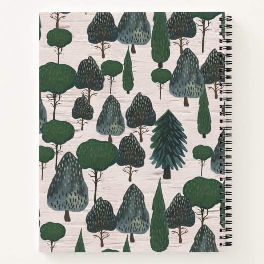 Rustic Forest Beer Baby/Zwangerschap Notitieboek (Achterkant)