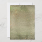 Rustic Forest Cabin Waterverf Save the Date Kaart (Achterkant)