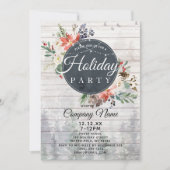 Rustic Forest Corporate Holiday Kerstfeest Kaart (Voorkant)