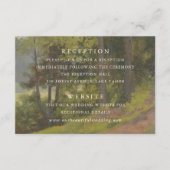 Rustic Forest Elegant Wedding Informatiekaartje (Voorkant)