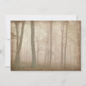Rustic Forest Herfst Autumn Country Wedding Invite Kaart (Achterkant)