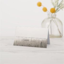 Rustic Forest Misty Landschap Wedding Place Card