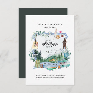 Rustic Forest Mountain   Camping Wedding Crest