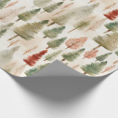 Rustic Forest of Trees  Cadeaupapier (Hoek)